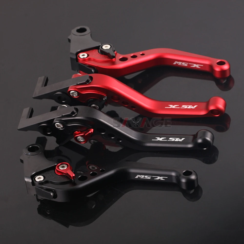

MSX LOGO Short Brake Clutch Levers For HONDA MSX 125 GROM 125SF 2016-2020 2019 2018 Motorcycle Accessories Adjustable CNC Motos