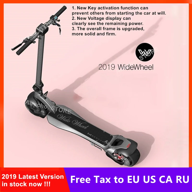 

2019 The Latest Mercane WideWheel Electric Scooter 48V 500W / 1000W Wide Wheel KickScooter Single / Dual Motor Skate Hoverboard