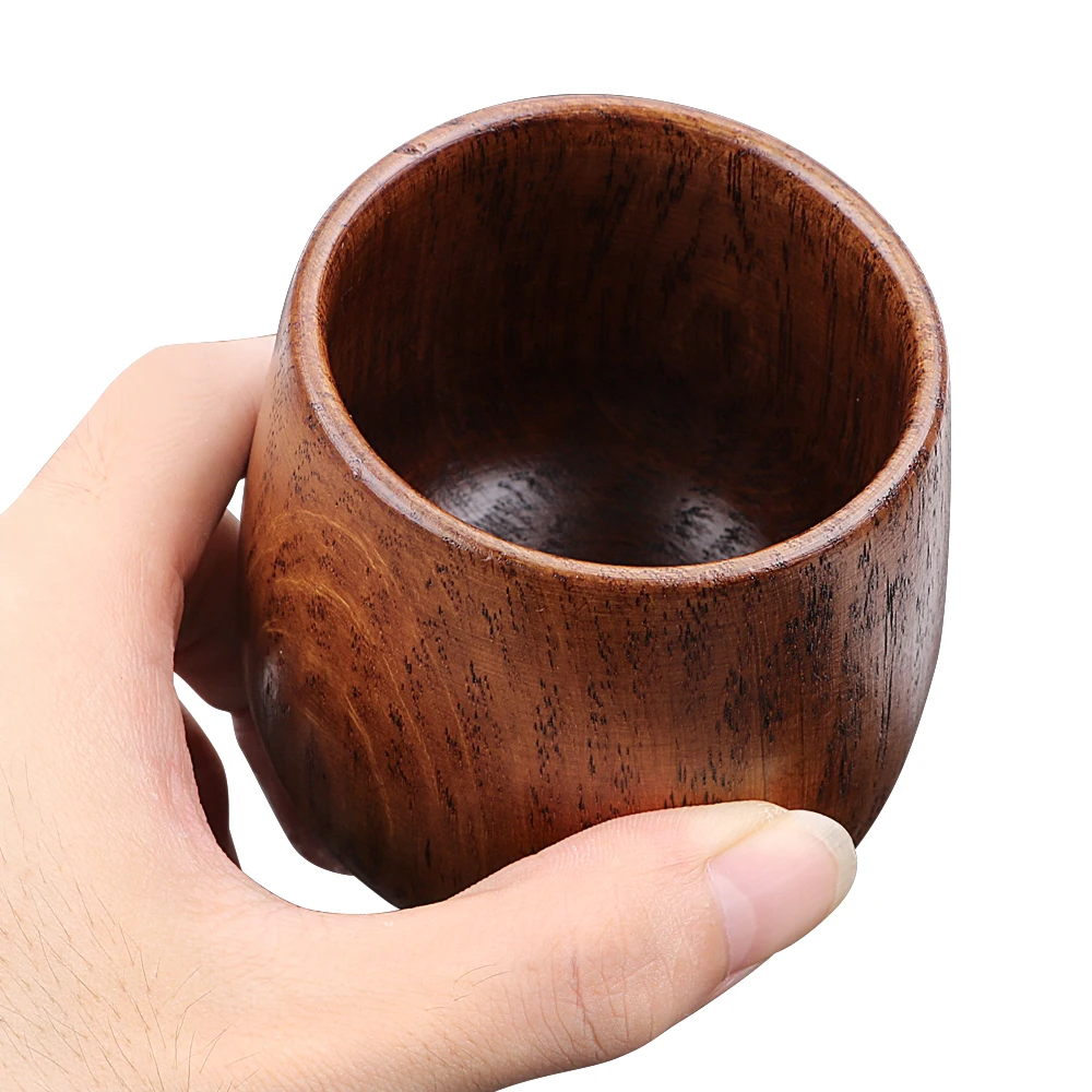 Чашка для воды, кофе Чай чашка натурального дерево ююба чашки древесины Чай ware примитивный ручной работы питьевой чашки Посуда