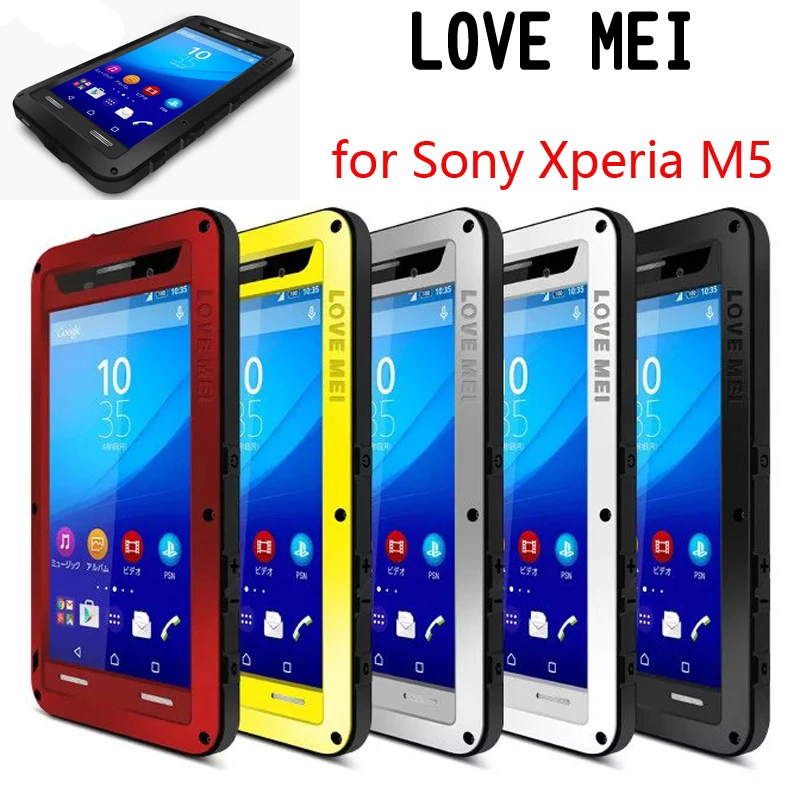 raket regelmatig minimum Lovemei Dirt-resistant Anti-knock Metal Aluminum Cases Cover With Gorilla  Glass For Sony Xperia M5 E5603 Heavy Duty Protection - Mobile Phone Cases &  Covers - AliExpress