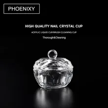 1 шт. акриловая жидкая стеклянная акриловая пудра Dappen Блюдо Хрустальная стеклянная чашка для акрилового прозрачный дизайн ногтей белый цвет прозрачный комплект