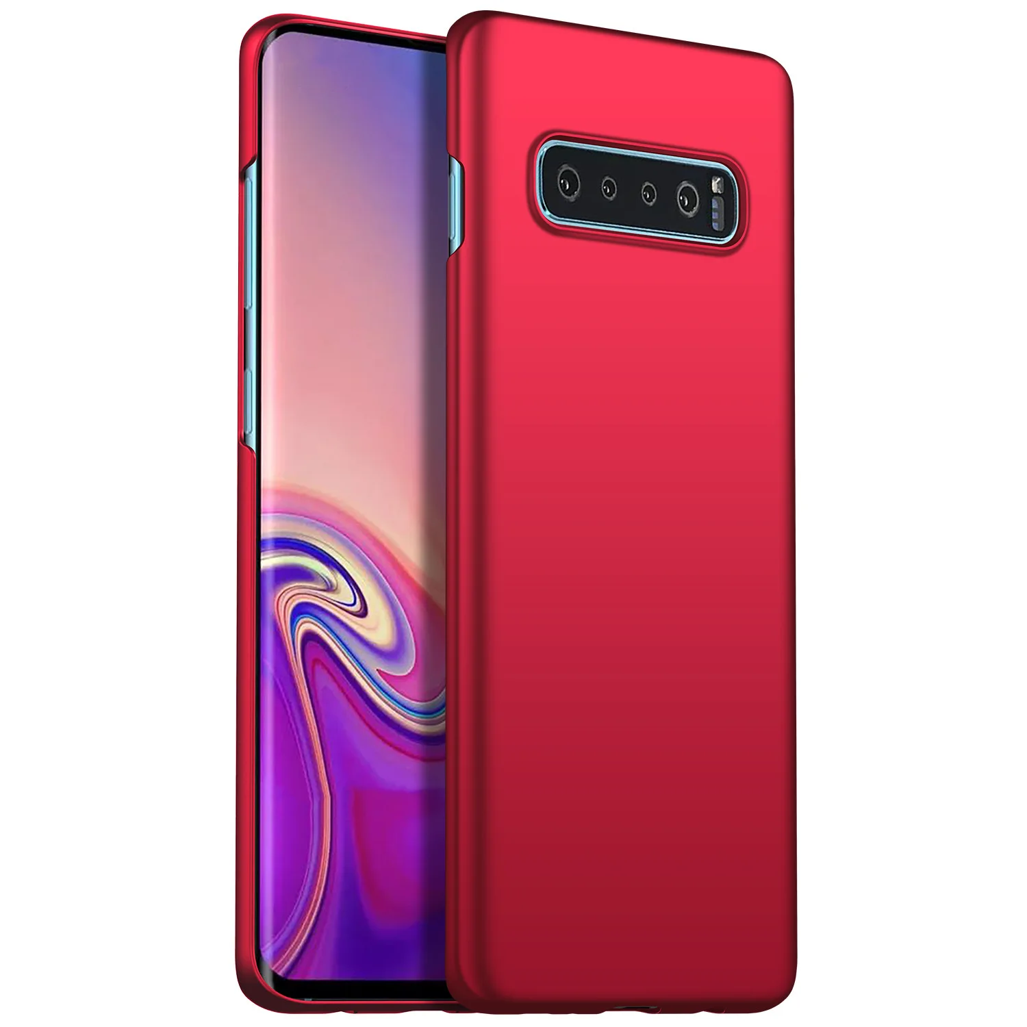 Для samsung Galaxy S10 Plus S10 E чехол, WEFOR ультратонкий минималистичный тонкий защитный чехол для телефона задняя крышка для Galaxy S10 5G - Цвет: Красный