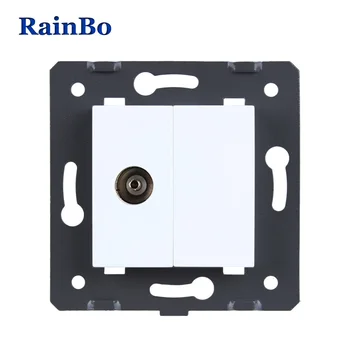 

RainBo Plastic-Materials DIY-Accessory Function-Key TV-socke EU-Standard A8TVW/B
