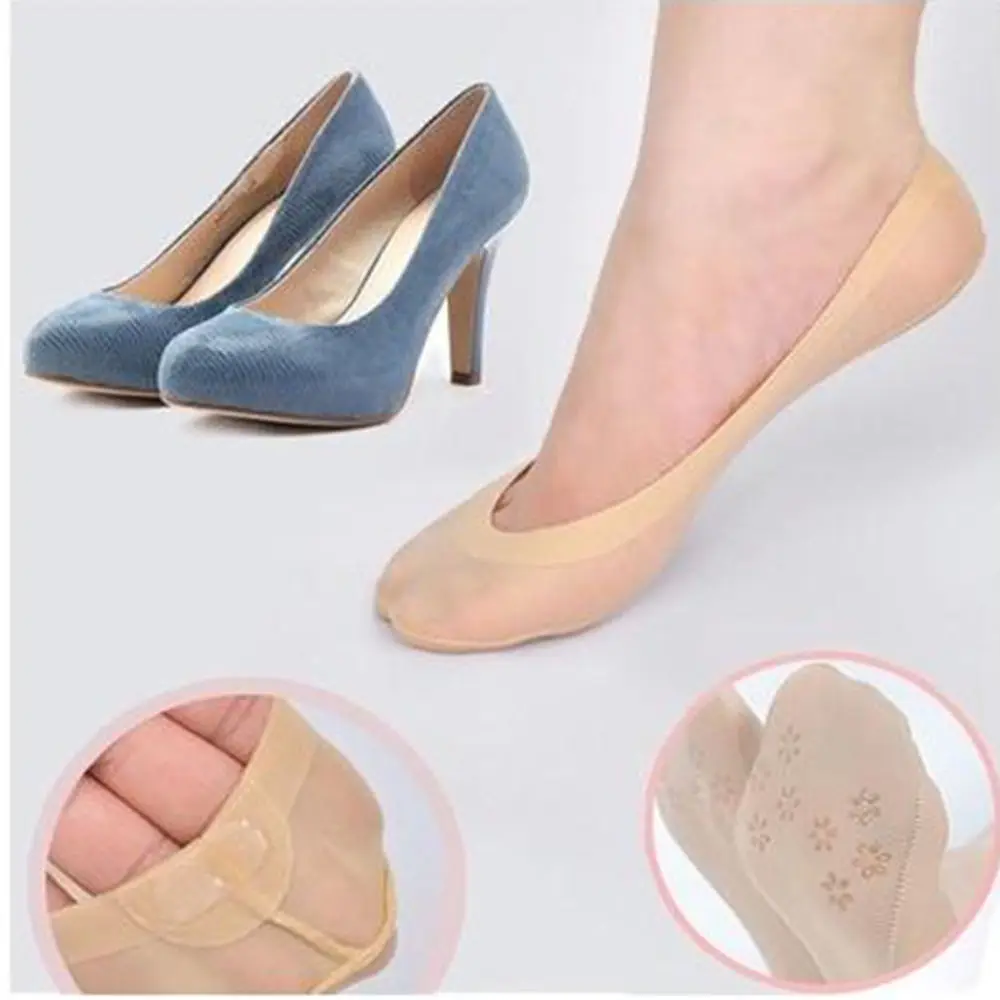 

1 Pairs Women Non Slip Anti Skid Liner Peds Low Cut Invisible Socks Set Kit
