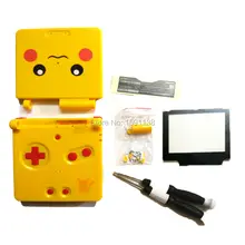 Для ограниченной мультфильм запасные части полный корпус для GameBoyAdvance SP GBASP для покемон красные пуговицы w/отвертка