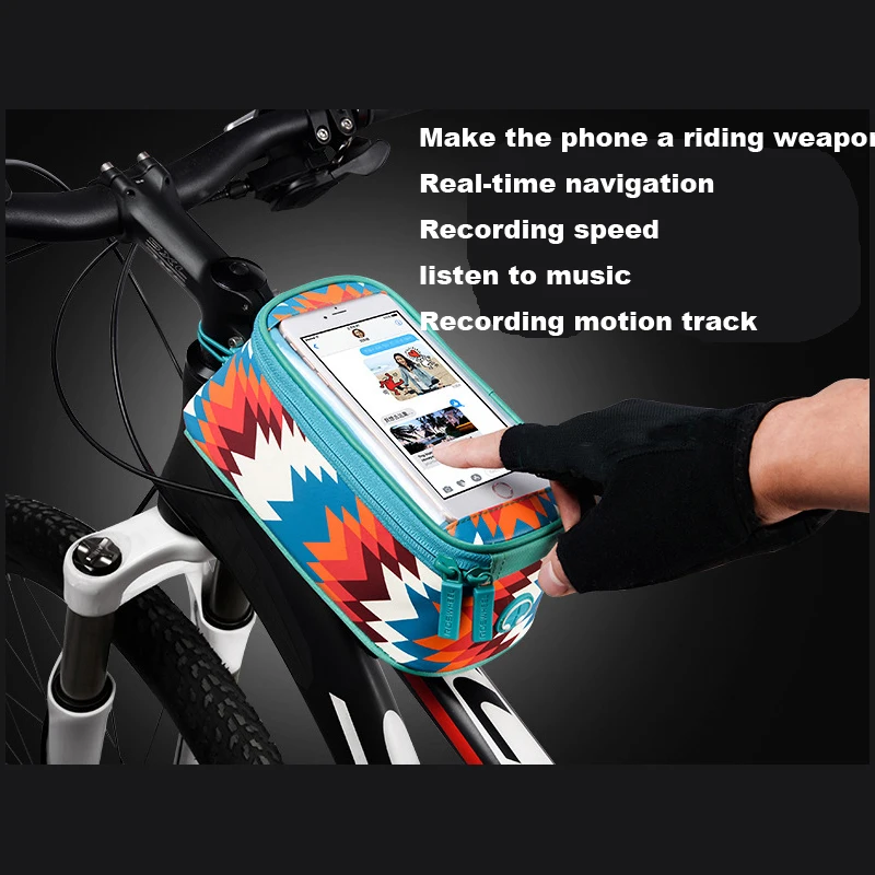 Best Touch Screen Bicycle Bags Cycling MTB Mountain Bike Frame Front Tube Storage Bag for 5.7 inch Mobile Phone Waterproof 1 Best Touch Screen Bicycle Bags Cycling MTB Mountain Bike Frame Front Tube Storage Bag for 5.7 inch Mobile Phone Waterproof 1