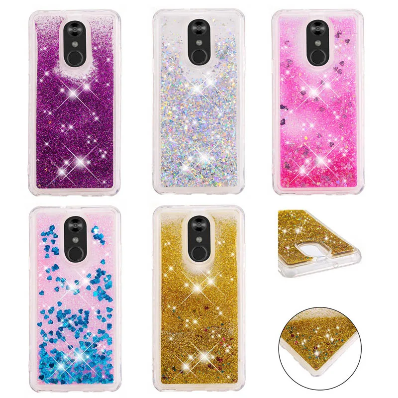 

Glitter Liquid Sand Quicksand Case Soft Silicone Phone Cover Shell Coque Fundas Capa for LG K8 2018 EU G7 ThinQ Stylo 4 Q Stylus