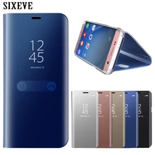 Зеркальный флип-чехол для телефона для samsung Galaxy Note 9 8 S9 S8 A8 плюс S6 S7 край A3 A5 A7 J3 J5 J7 Neo Nxt Max Prime чехол