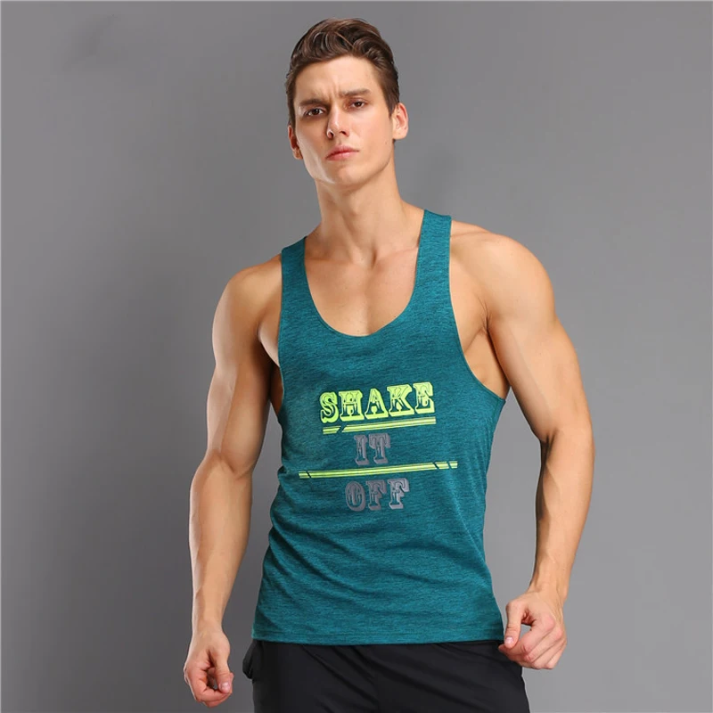 Summer quick dry men sport vest tops compression running shirt sleeveless gym vest for men gym