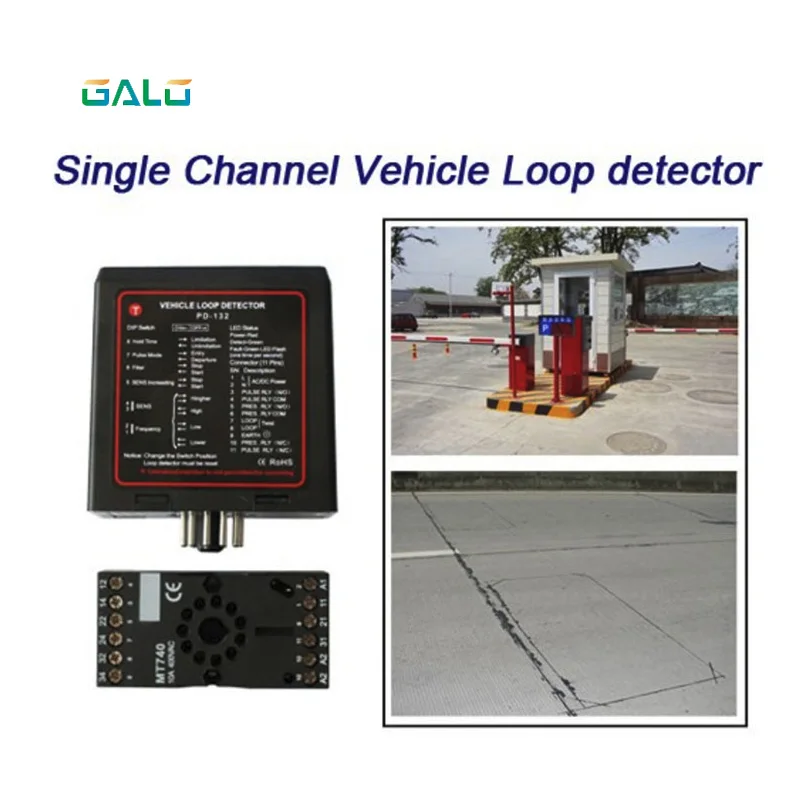 

GALO single channel inductive vehicle loop detector controller module for BFT CAME NICE barrier gate opener motor