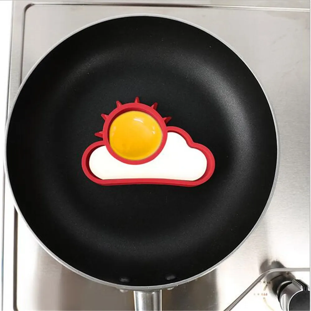 

10pcs Creative Sun Cloud Shape DIY Breakfast Eggs Molds Silicone Eggs Cooking Tools Eggs Molds Device for Kids Food Fried Eggs