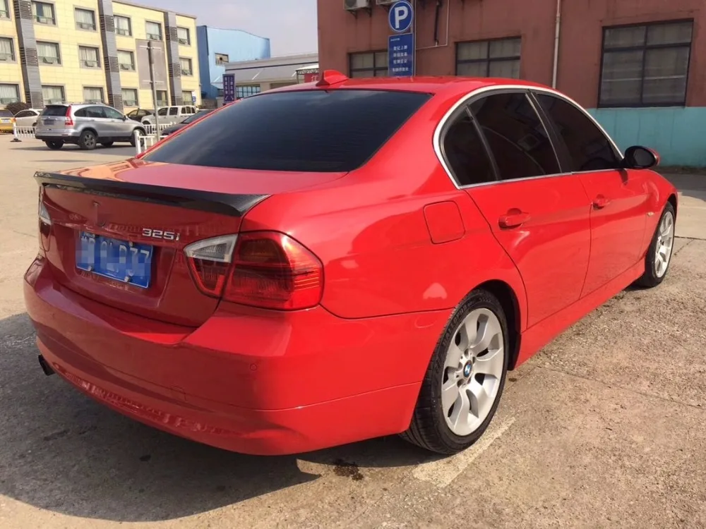 Для BMW E90 спойлер 318i 320i 325i FRP материал автомобильный спойлер на задний багажник, крыло для BMW E90 AC Стиль Белый Черный спойлер 2005-2011