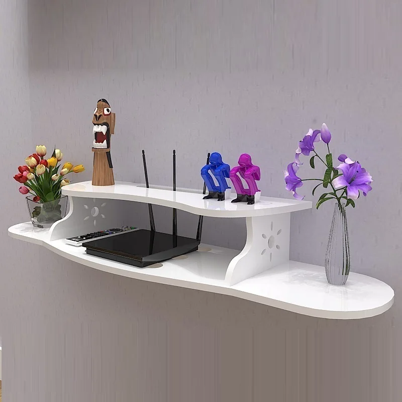 

decoration WIFI receiving wireless multifunctional router Europe cabinet TV set-top box stacks shelf socket cover hanger rack