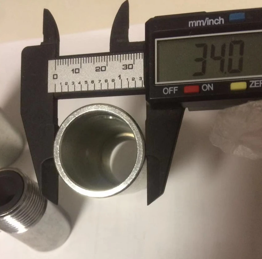 JL 압력 샌드 블라스팅 건, 45mm 길이, 28mm 블라스트 호스용 보론 카바이드 블래스터 깍지