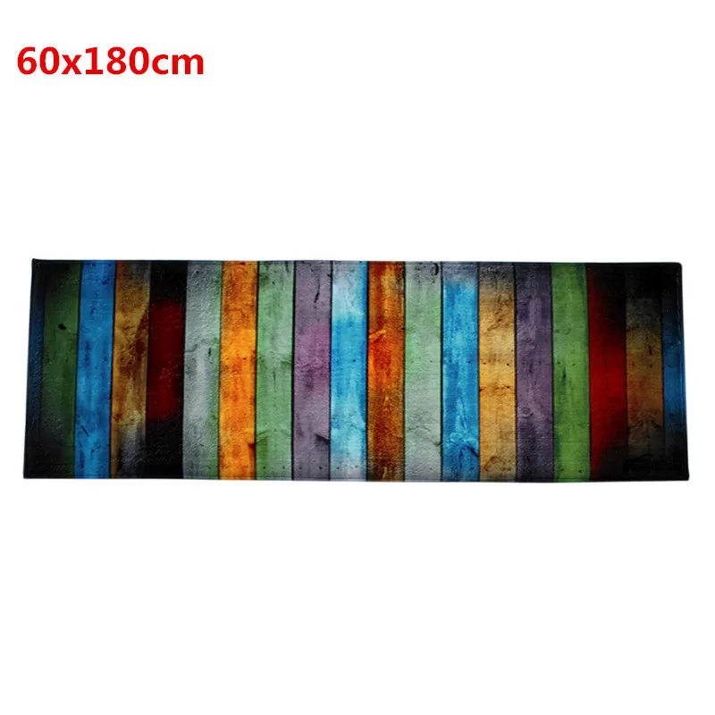 60x180cm Коврик для туалета, Противоскользящий коврик для ванной комнаты, коралловый флис, коврик для пола, домашний коврик, Радужный коврик для двери, чехол для унитаза, набор напольных ковров Kitg - Цвет: 60x180cm