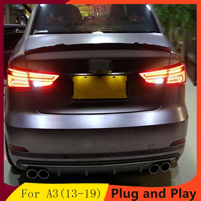 Автомобильный Стайлинг для AUDI A3 хвост светильник s 2013 2019 светодиодный фонарь