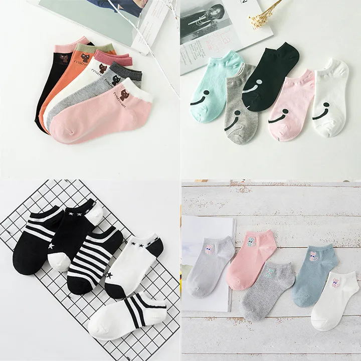 4-1 no show socks non-slip