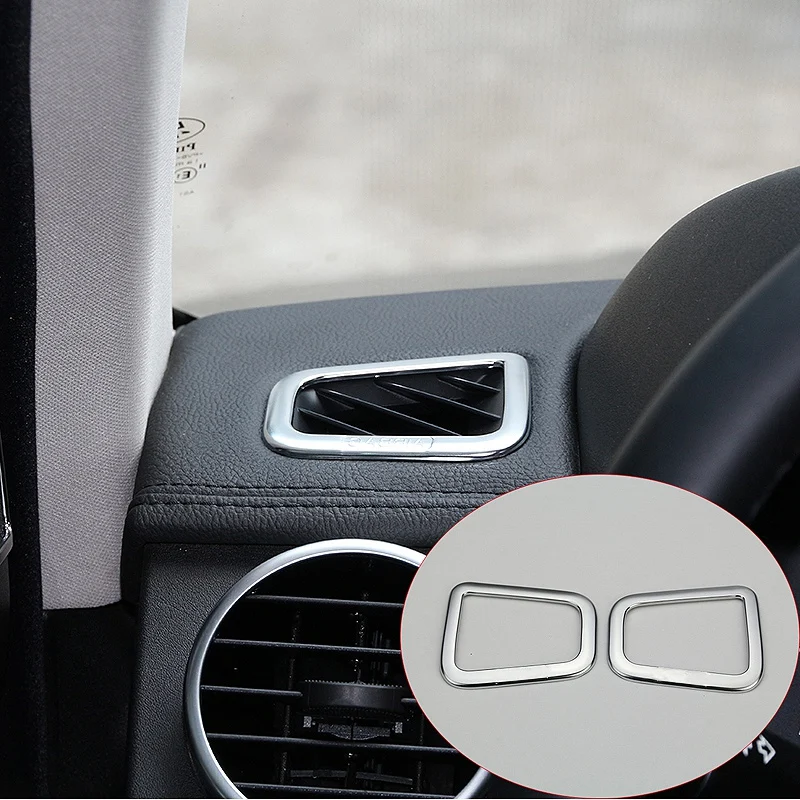 Для Land Rover Дискавери 4 Lr4 2010- автомобильные аксессуары Abs кондиционер для приборной панели Вентиляционный Выход рамка Крышка отделка 2 шт