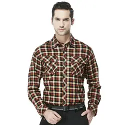 2018 Бесплатная доставка модная Осенняя Новая мужская рубашка в клетку, деловая Повседневная, с длинными рукавами, мужская рубашка из