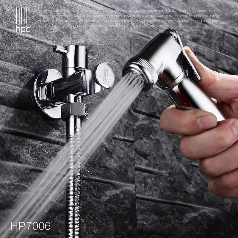 Brass Bathroom Toilet Portable Spray With Shower Holder Handheld Bidet grifo ducha Bidet Faucet HP7006