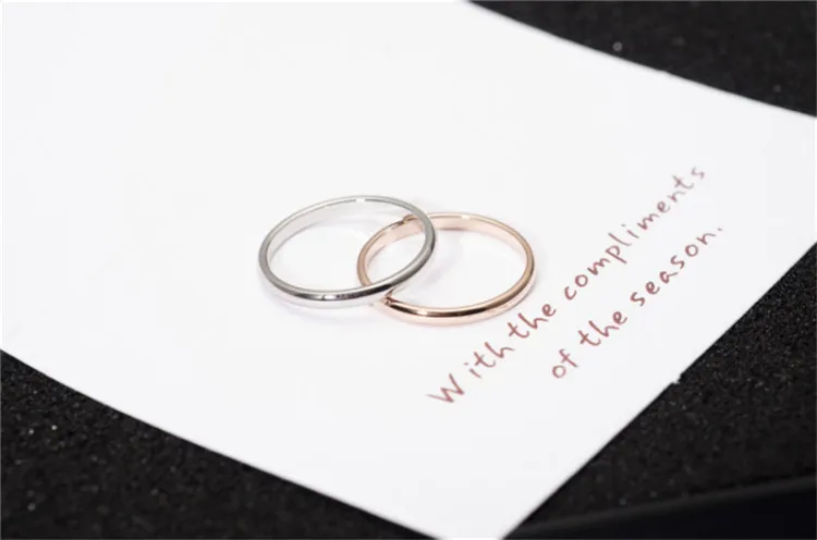 Yun ruo розовое золото серебро цвет палец кольцо для женщин Мужчины Свадебные украшения 316L нержавеющая сталь полированный высокое качество не выцветает