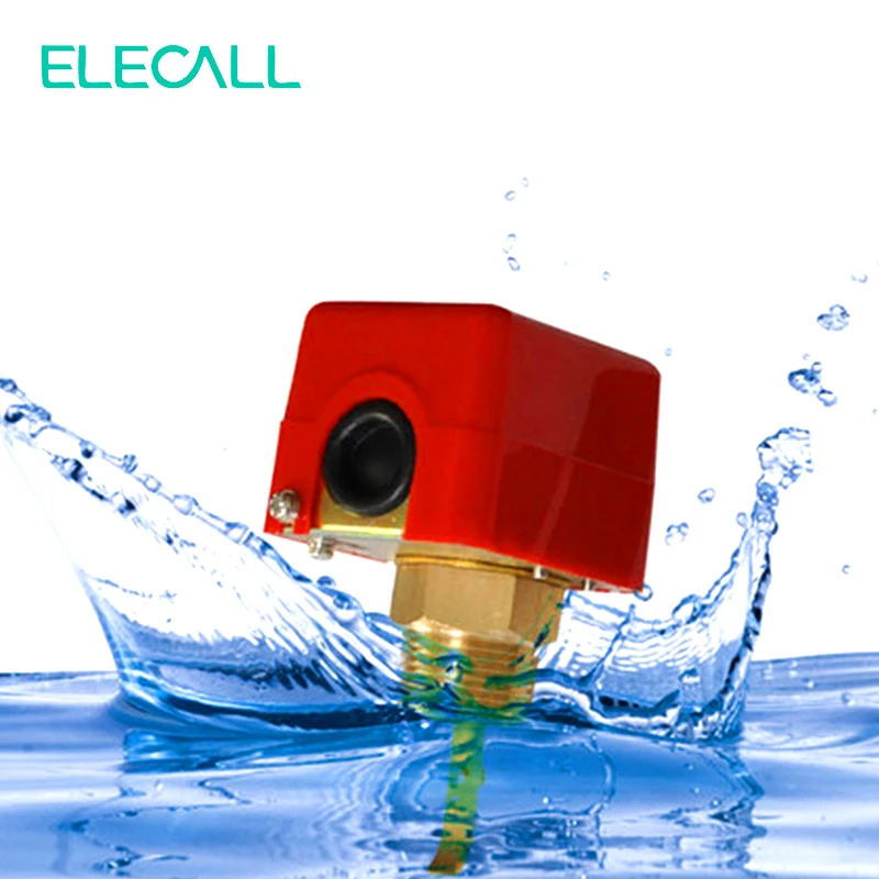 

ELECALL 1" 220VAC 3A Water/Paddle Flow Sensors Male Thread Flow Paddle Water Pump Flow Switch HFS-25 High Quality