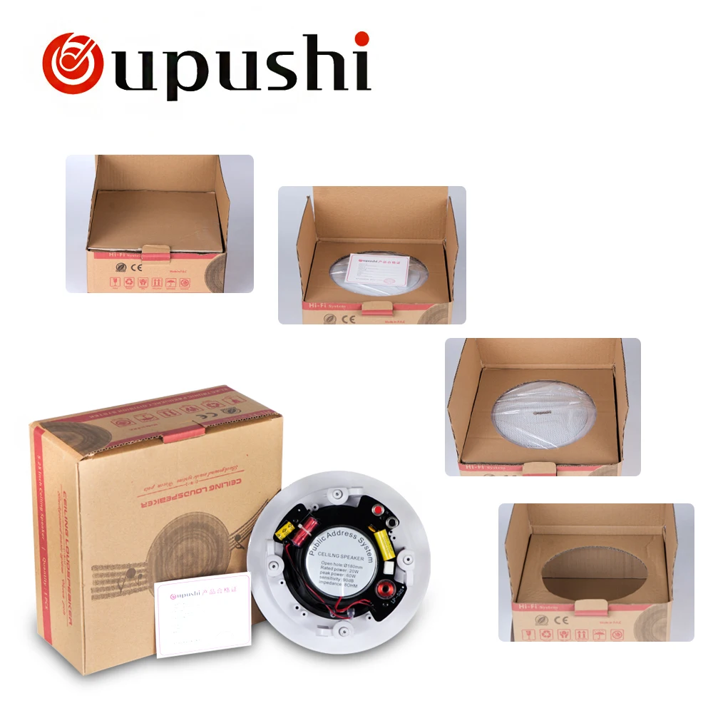 Home ceiling speaker system 20w in wall surround