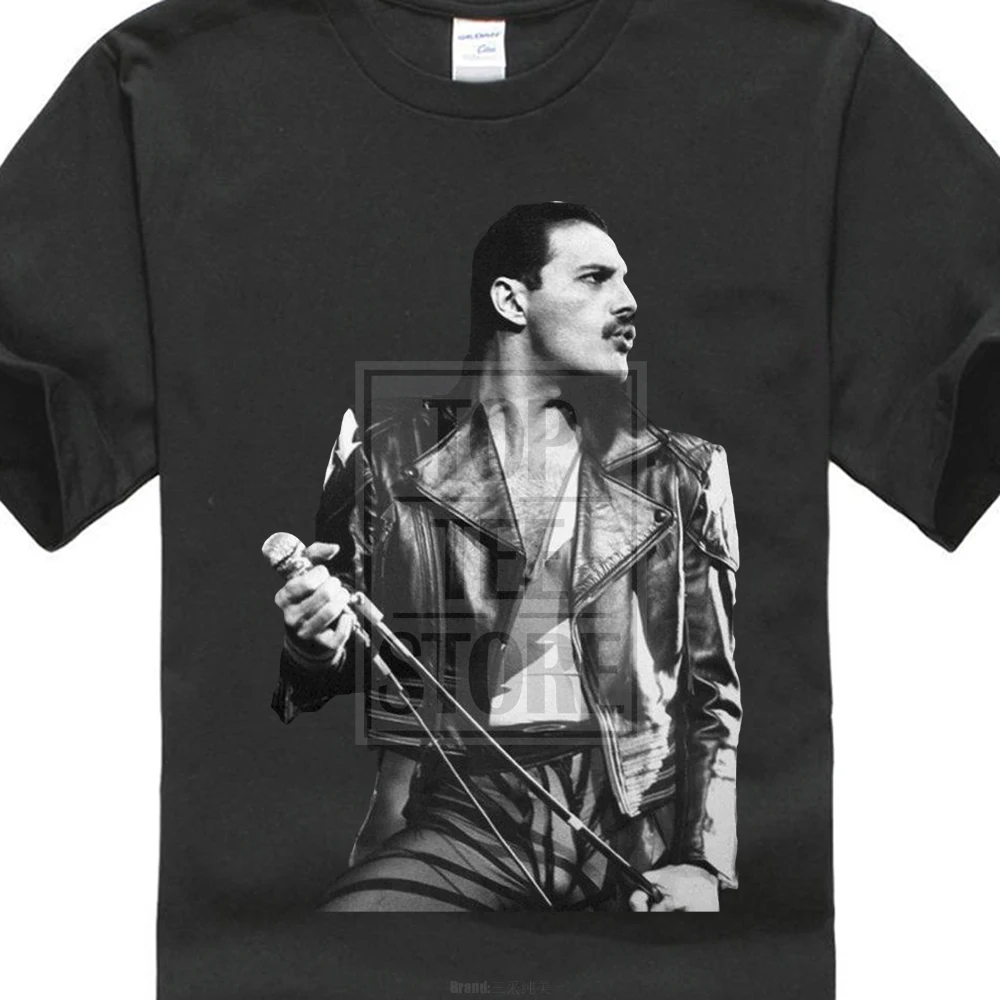

Freddie Mercury Queen British Rock Legend Men'S Gildan T Shirt Black S To 4Xl