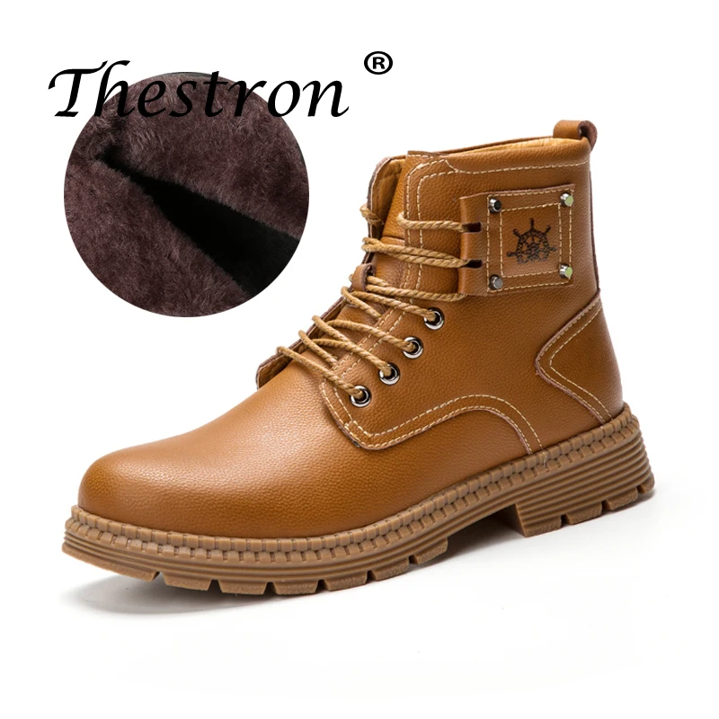 

New Arrival Autumn Winter Men's Working Safety Boots Brand Hot Sale Male Leather Martens Boots Comfortable Black Suede Boots Men