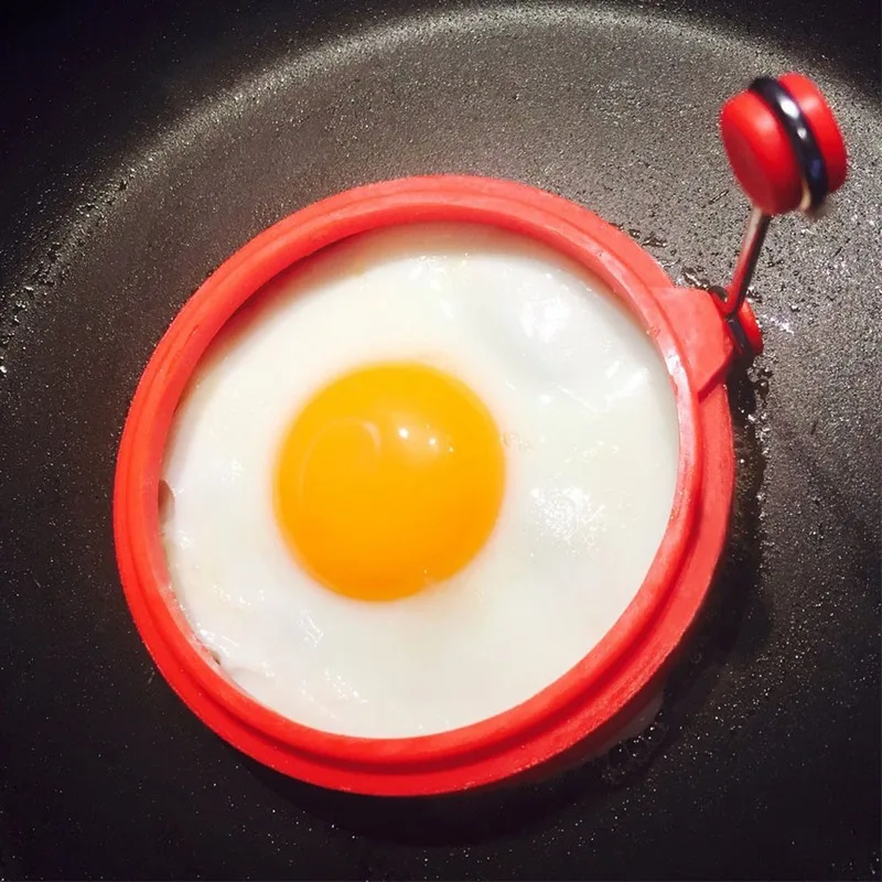 Kitchen Cooker Silicone Egg Mold Ring Shape Egg Ring Cooking Tool with