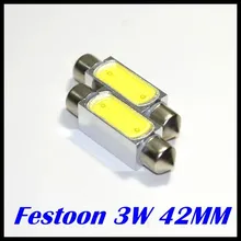 FestoonShipping 50 X гирлянда 42 мм 3 Вт Автомобильный интерьер Высокая мощность 3 Вт 42 мм светодиодный светильник белая гирлянда светодиодная лампа-купол