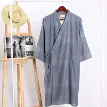 Новое поступление мужской халат в тонком стиле, мужское традиционное японское кимоно, мужской халат, одежда для сна, домашняя одежда, 122603