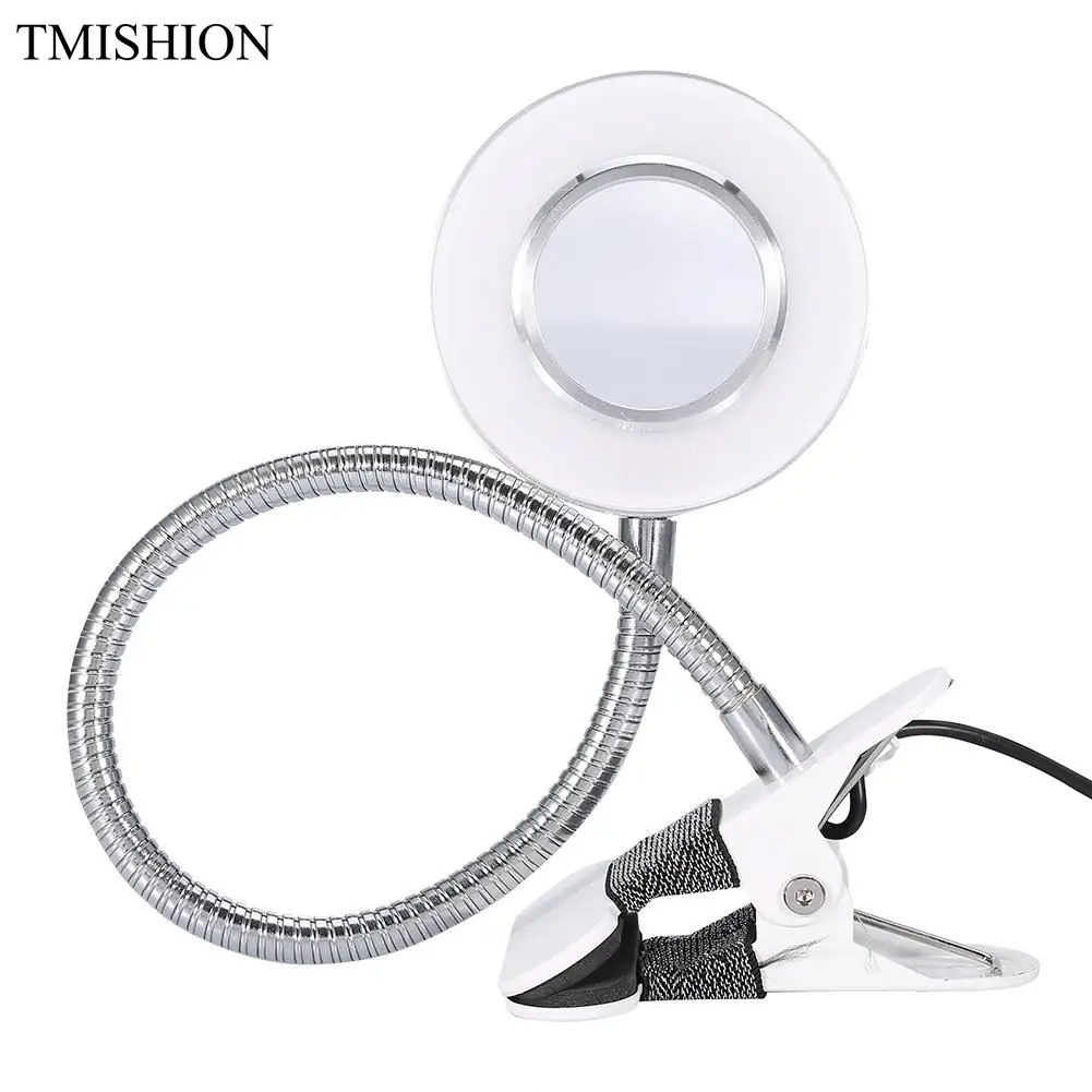 

USB LED Beauty Lamp in Tattoo Accesories Tattoo Manicure Shadowless Light Table Nail Art Aluminum Lamp With Clip Protect Eyes