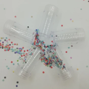 

60Pcs Bottles Transparent Diamond Painting Beads Storage Bottles Embroidery Beads Storage Container Storage Box Bolltes