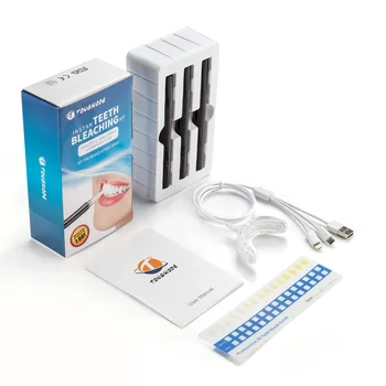 

Dental Care Teeth Whitening Kit 16 Pieces LED Chips Cool Blue Light Accelerator Tooth Bleaching Home Set SQ002