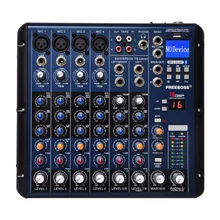 Freeboss SMR8 4 Mono + 2 stereo 8 channels 16 DSP good quality hot sell Bluetooth USB Play Record professional audio dj mixer