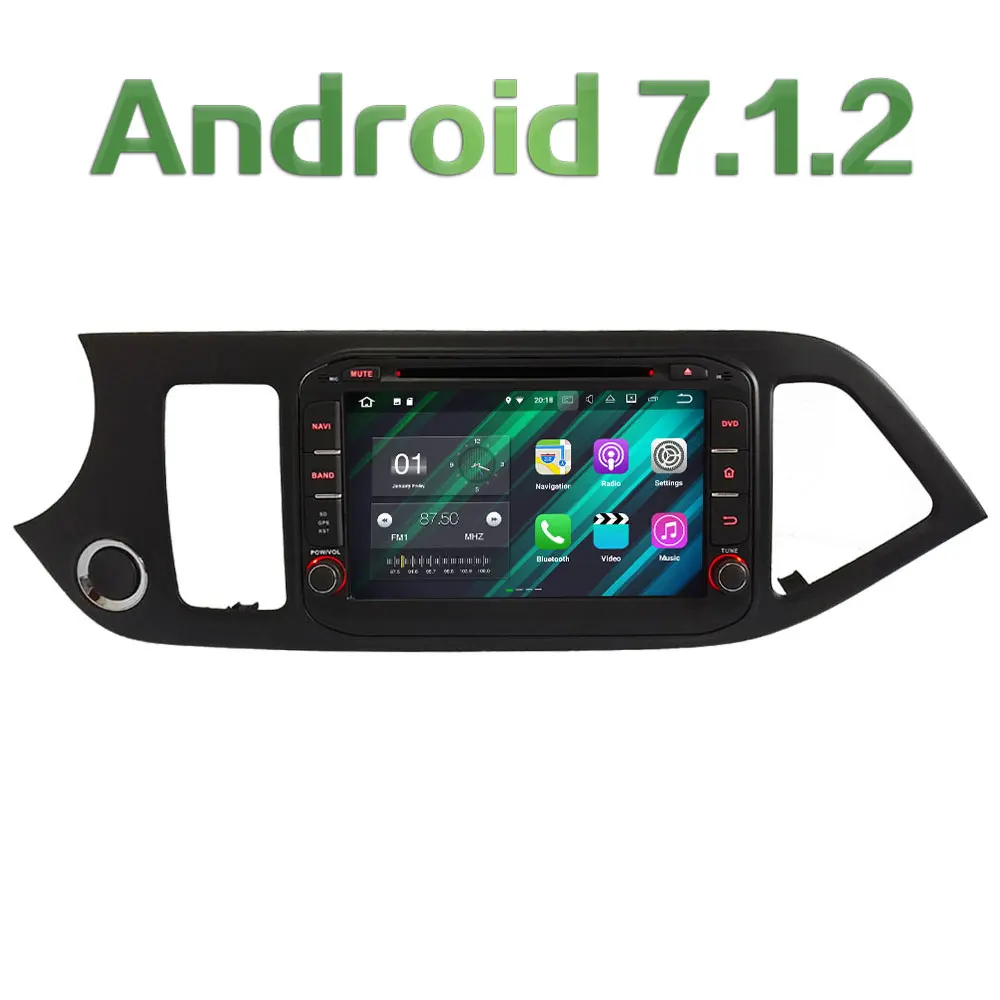 3G 4G WIFI 8 Android 7 1 2 2GB RAM DAB SWC Car DVD Player Radio