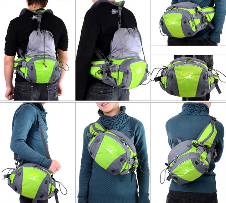 TANLUHU Многофункциональный складной рюкзак для спорта на открытом воздухе для женщин и мужчин, поясные сумки, мини сумки для альпинизма, пешего туризма, велоспорта XA73WD