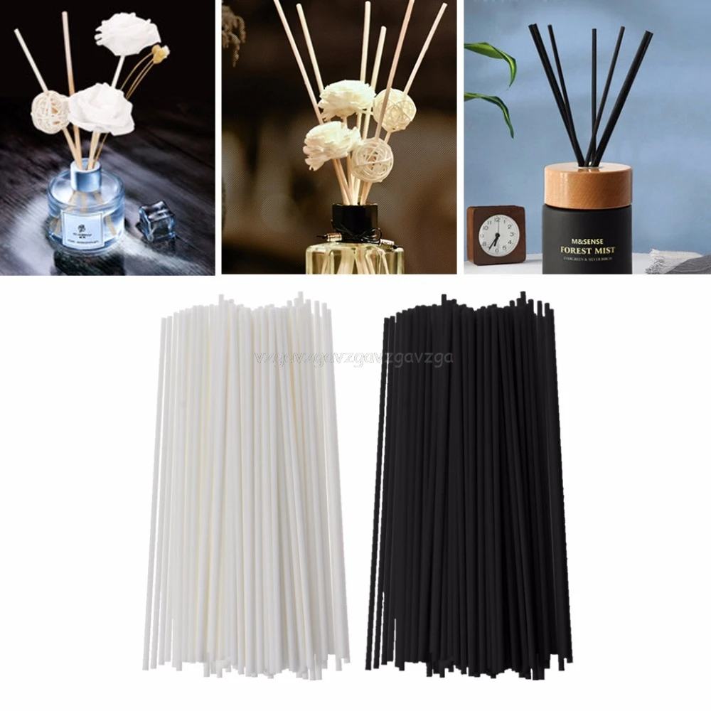 

100Pcs 19cmx3mm Fiber Sticks Diffuser Aromatherapy Volatile Rod for Home Fragrance Diffuser Mr26 19 Dropship