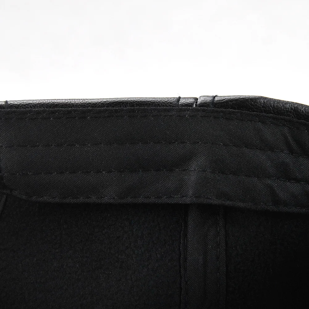 Xthree New fashion high quality faux leather Cap fall winter hat casual snapback baseball cap for men women hat wholesale