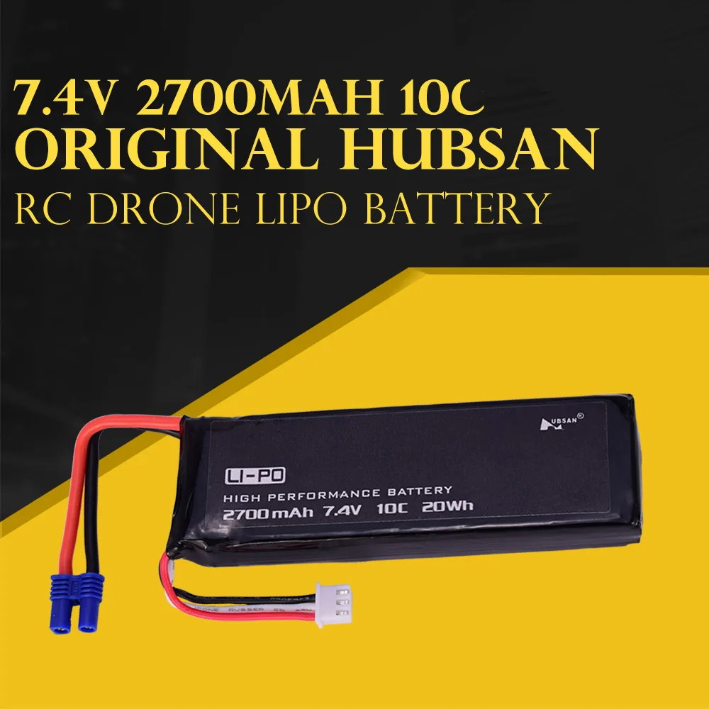 

Hubsan RC Drone Lipo Battery 7.4V 2700mAh 10C H501S-14 for H501S H501C H501S Pro RC Quadcopter Spare Parts