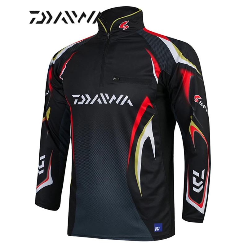 Новинка брендовая одежда для рыбалки Daiwa быстросохнущие дышащие уличные рубашки