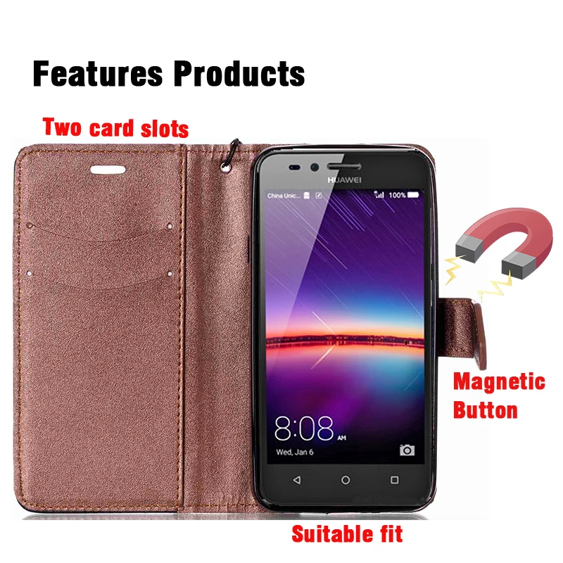 Nephy Filp Кожаный чехол для телефона huawei Y3 II смартфон Капа Ascend LUA U22 2 Y3II Lua L21 Coque|leather phone