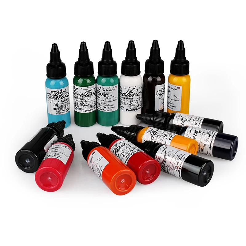 

permanent tattoo color pigment tattoo ink 14 color set microblading pigment body paint cosmetic tattoo supplies