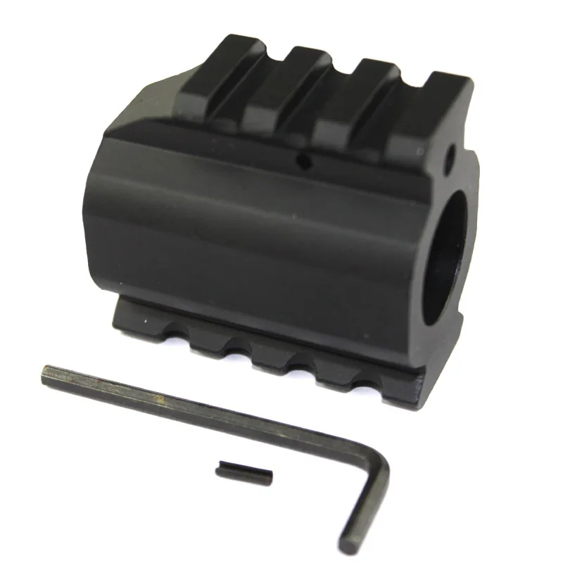 Low Profile Picatinny Rails Barrel Mount Gas Block for 0.75" Barrelin