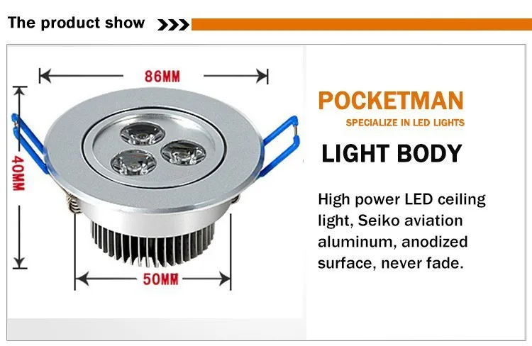 2018 HOT led downlight 220v 9W 12W 15W downlight-led 85V-265V LED Ceiling Recessed LED Wall lamp Spot light LED Driver