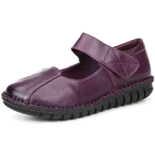Красивые летние дышащие Для женщин Пояса из натуральной кожи обувь на плоской подошве повседневные Лоферы Мокасины Модные женские туфли плюс Размеры 25–61 p2e15