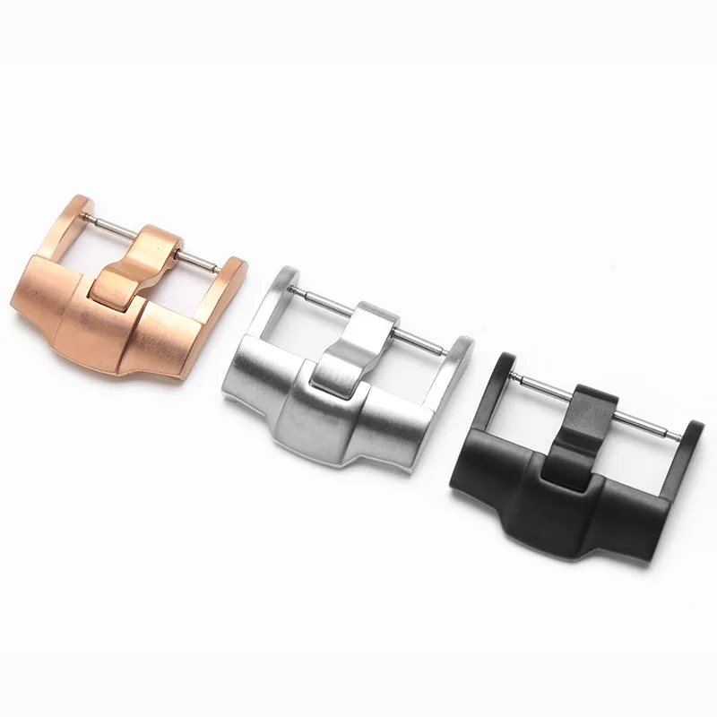 

24mm Hot Sale Stainless steel Buckle for Silicone Rubber Watchband Audemars Piguet strap free shipping has logo