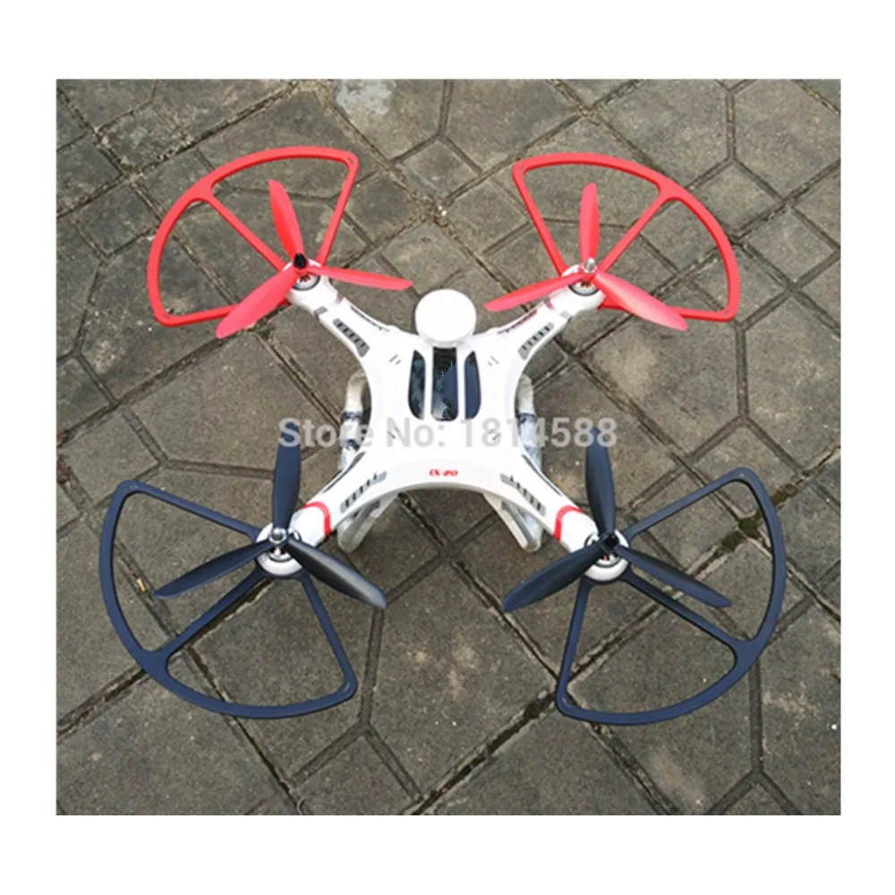 Black and Red set 4 pcs propeller blade guard protective circle for Cheerson CX20 CX20 axis aircraft RC drone