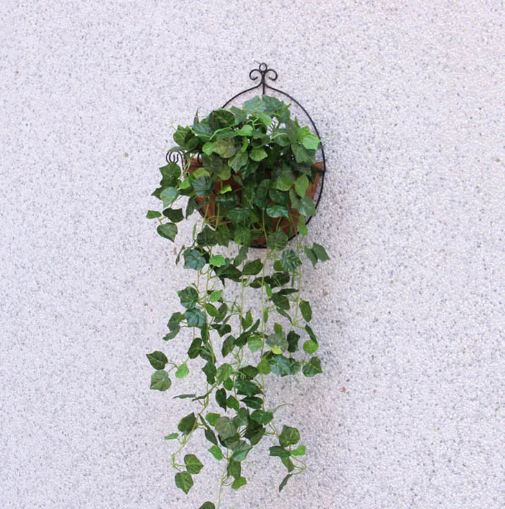 

Balcony Outdoor Wall-mounted Shelves Balcony Stand Flower Shelf Plant Shelves Rack Potted storage basket with nails